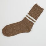Two White Stripes Crew Socks
