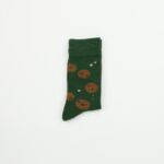 MensChocolateCookieCrewSocksGreen