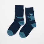 mensdinosaurbluecrewsocks