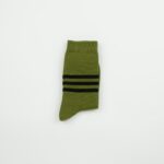 MensSolidGreenSockswithBlackStripes