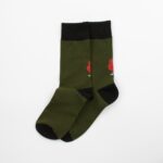 MensLittleBeanManSocksDarkGreen