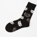 MensLuckyCatSocksColorBlack