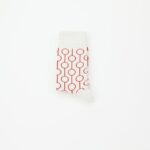 mensredcirclepatterncrewsockswhite