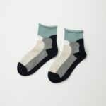 WomensMultiColorBloackMiniCrewSocks
