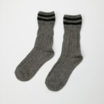 WomensSoftTwoStripesWinterSockGrey