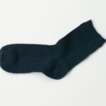 WomensSoftSolidColorCrewSocksBlue