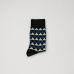 MensTrianglePatternCrewSocksDetail