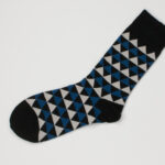 MensTrianglePatternCrewSocksDetails